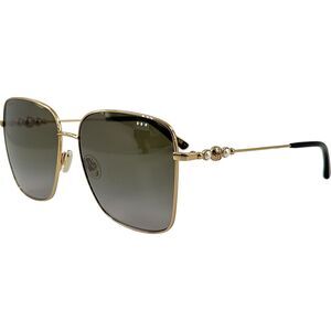 Jimmy Choo Hester S Womens Metal Sunglass 006JHA Gold Havana 59-15 Italy